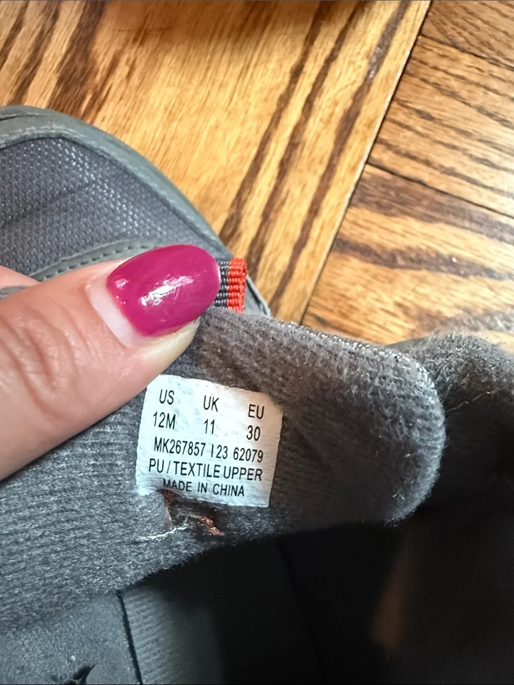 Merrell Kids Grey and Red Waterproof Hiking Boots